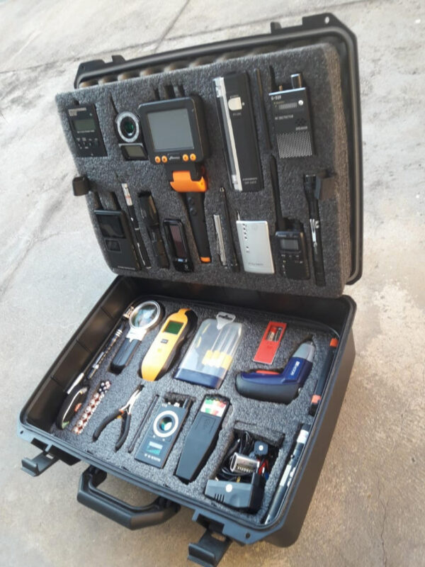 maleta de varredura e contra medida